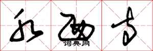 朱锡荣水西寺草书怎么写
