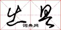 朱锡荣出具草书怎么写