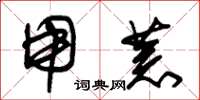 朱锡荣用荒草书怎么写