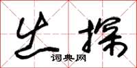 朱锡荣出探草书怎么写