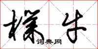 朱锡荣朴牛草书怎么写