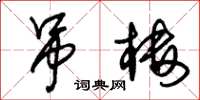 朱锡荣吊楼草书怎么写
