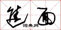 朱锡荣进面草书怎么写