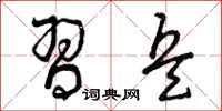 曾庆福习兵草书怎么写