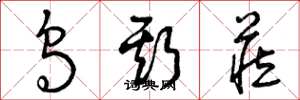 曾庆福乌斯藏草书怎么写