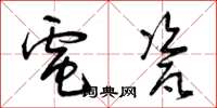 曾庆福电瓷草书怎么写