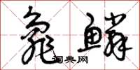 曾庆福龟鳞草书怎么写