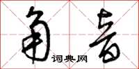 曾庆福角音草书怎么写