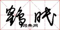朱锡荣鹤眠草书怎么写