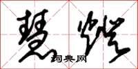 朱锡荣慧灯草书怎么写
