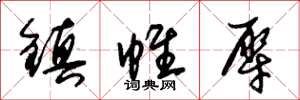 朱锡荣镇帷犀草书怎么写