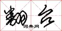 朱锡荣翻台草书怎么写