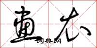 曾庆福画衣草书怎么写