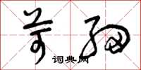 曾庆福苛细草书怎么写