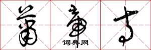 曾庆福萧帝寺草书怎么写