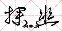 曾庆福探幽草书怎么写