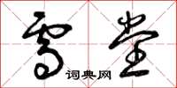 曾庆福雪堂草书怎么写