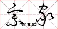 曾庆福宗家草书怎么写