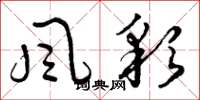 曾庆福風彩草书怎么写