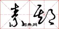 曾庆福素期草书怎么写