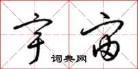 梁锦英宇宙草书怎么写