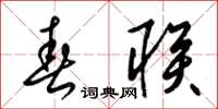 梁锦英春联草书怎么写
