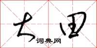 梁锦英大田草书怎么写