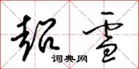 梁锦英超雪草书怎么写