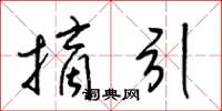 梁锦英摘引草书怎么写