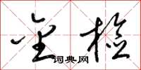 梁锦英金检草书怎么写