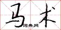 钱沛云马术行书怎么写