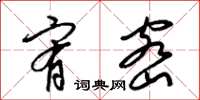 梁锦英宥密草书怎么写