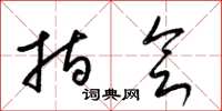 梁锦英指会草书怎么写