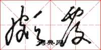 骆恒光颇覆草书怎么写