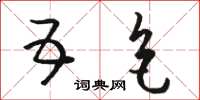 骆恒光五色草书怎么写