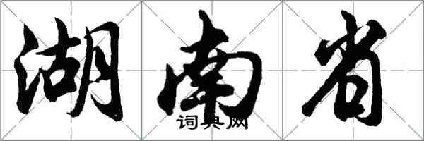 胡问遂湖南省行书怎么写