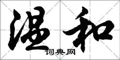 胡问遂温和行书怎么写
