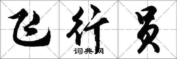 胡问遂飞行员行书怎么写