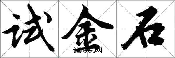 胡问遂试金石行书怎么写
