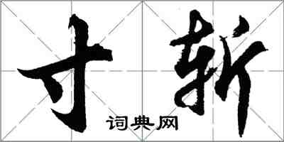 胡问遂寸斩行书怎么写