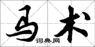 胡问遂马术行书怎么写