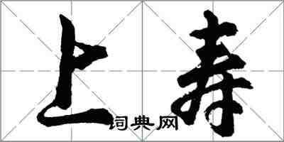胡问遂上寿行书怎么写