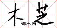 钱沛云木芝行书怎么写