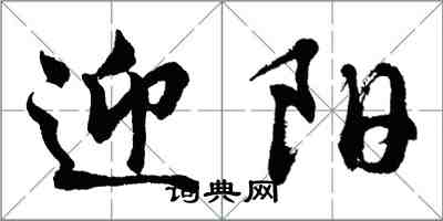 胡问遂迎阳行书怎么写