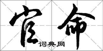胡问遂官命行书怎么写