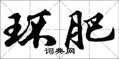 胡问遂环肥行书怎么写