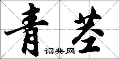 胡问遂青茎行书怎么写