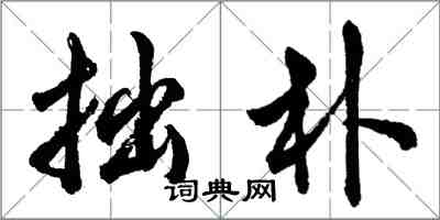 胡问遂拙朴行书怎么写
