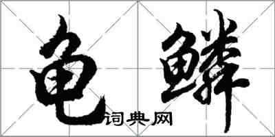 胡问遂龟鳞行书怎么写