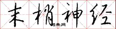 钱沛云末梢神经行书怎么写
